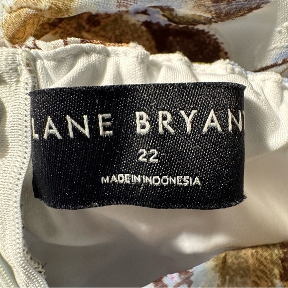 Lane Bryant Tie-Strap Tiered Floral Maxi Dress Pockets Size 22 Feminine - Picture 11 of 13